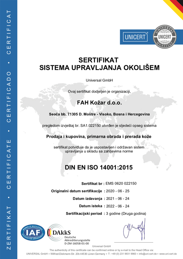 fah certifikati