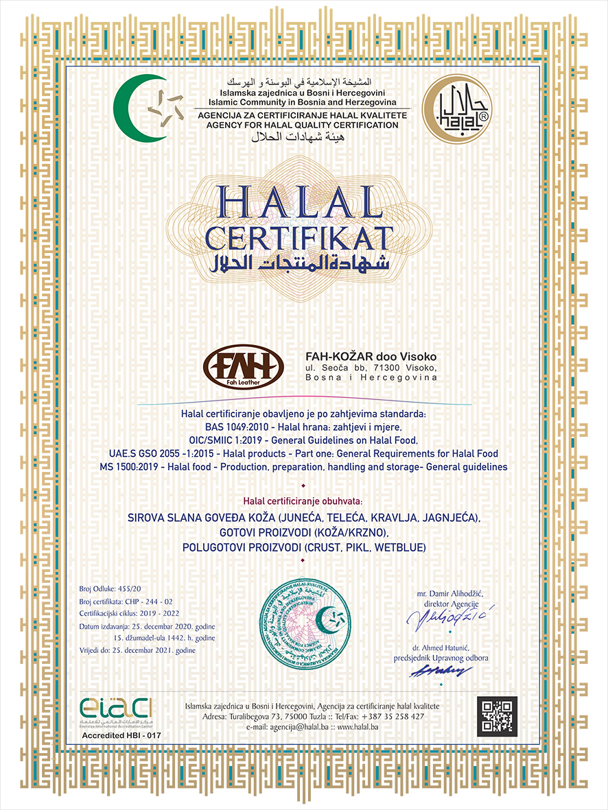 fah certifikati