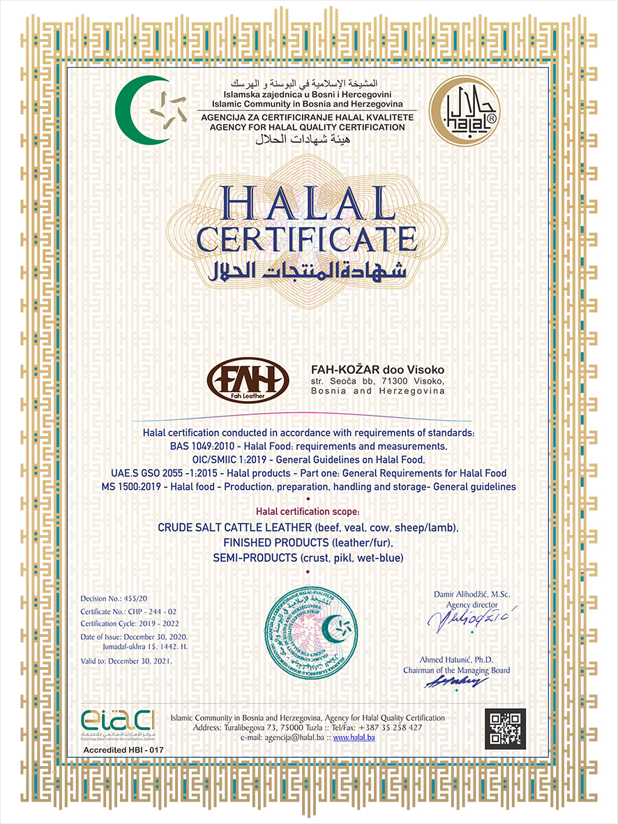 fah certifikati
